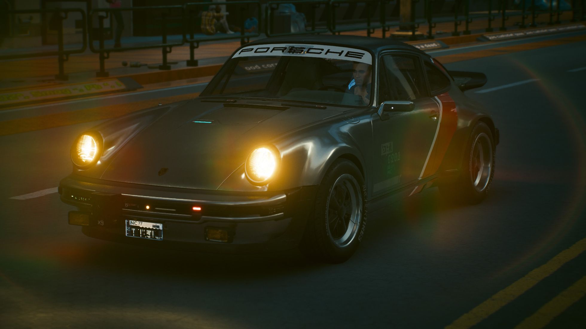 Cyberpunnk 2077, TopGearSA, Porsceh front 2