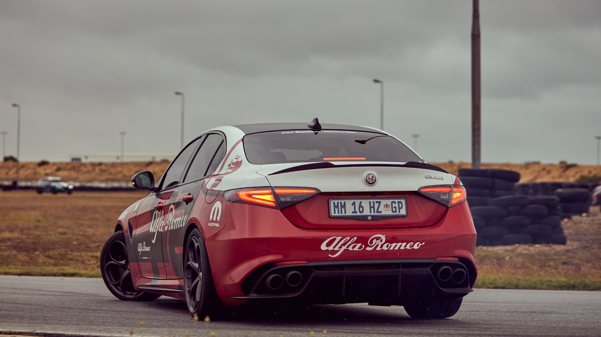 Alfa Romeo Giulia Quadrifoglio, TopGearSA, Drifting
