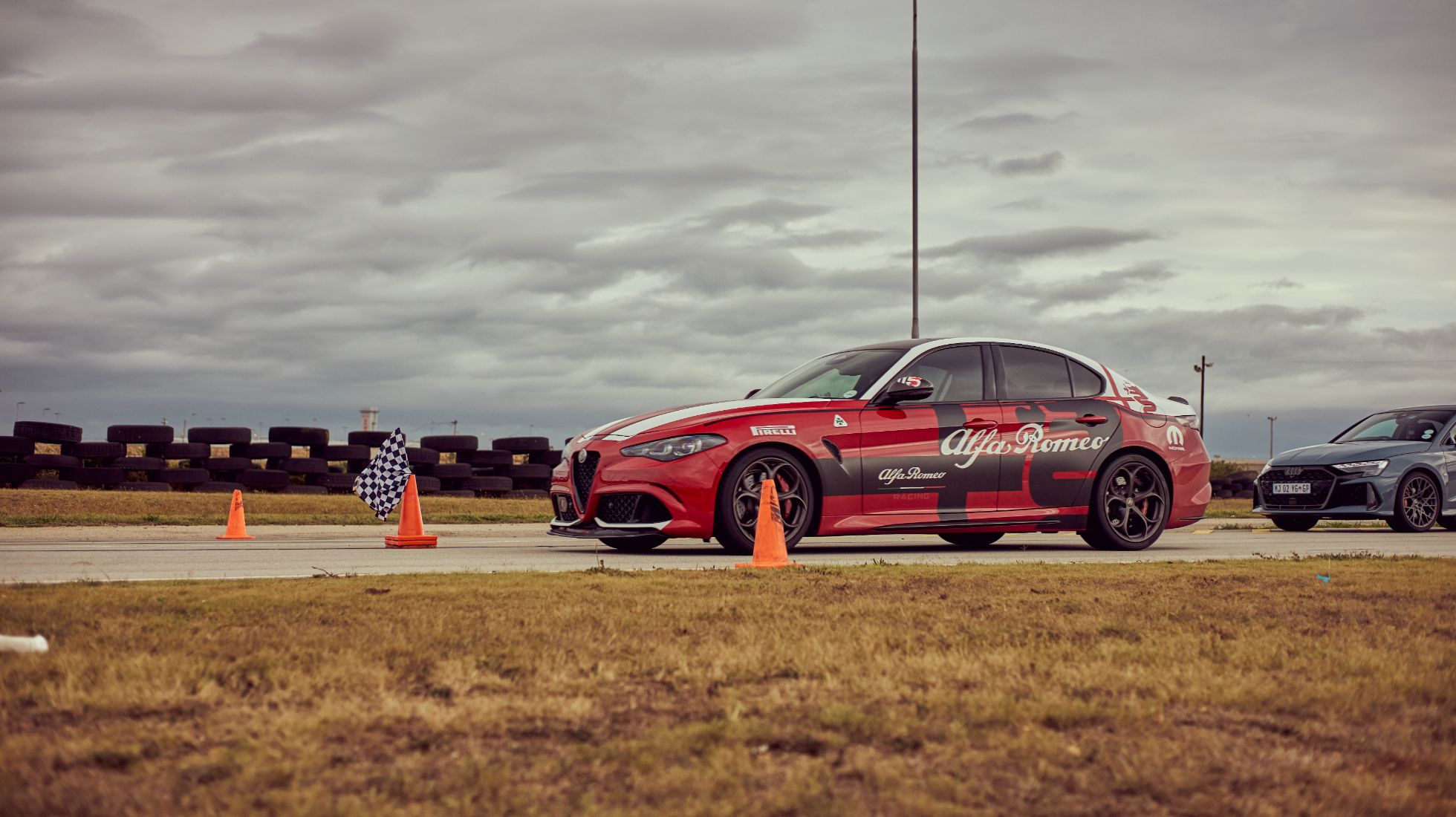 Alfa Romeo Giulia Quadrifoglio, TopGearSA, Start Line