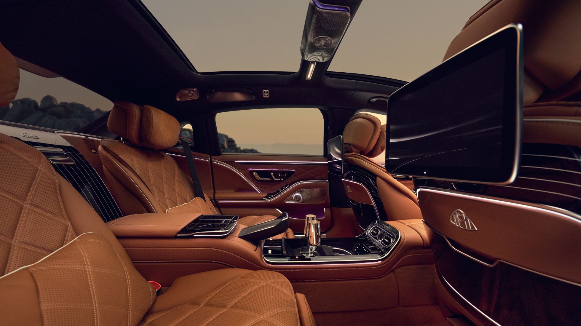 Mercedes-Maybach S680 TopGear SA Rear Seats