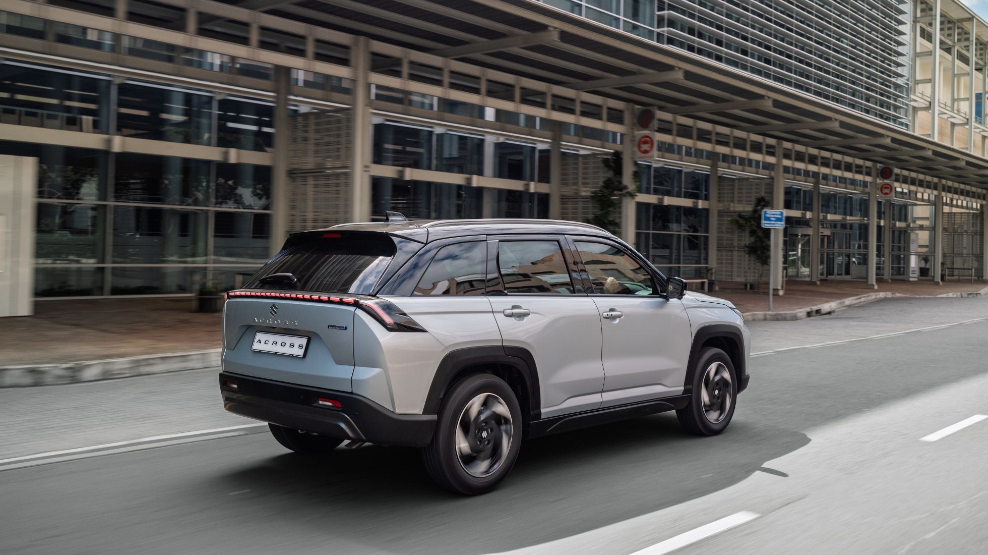 TopGear SA Drives new Suzuki Across Silver Metallic Silhouette