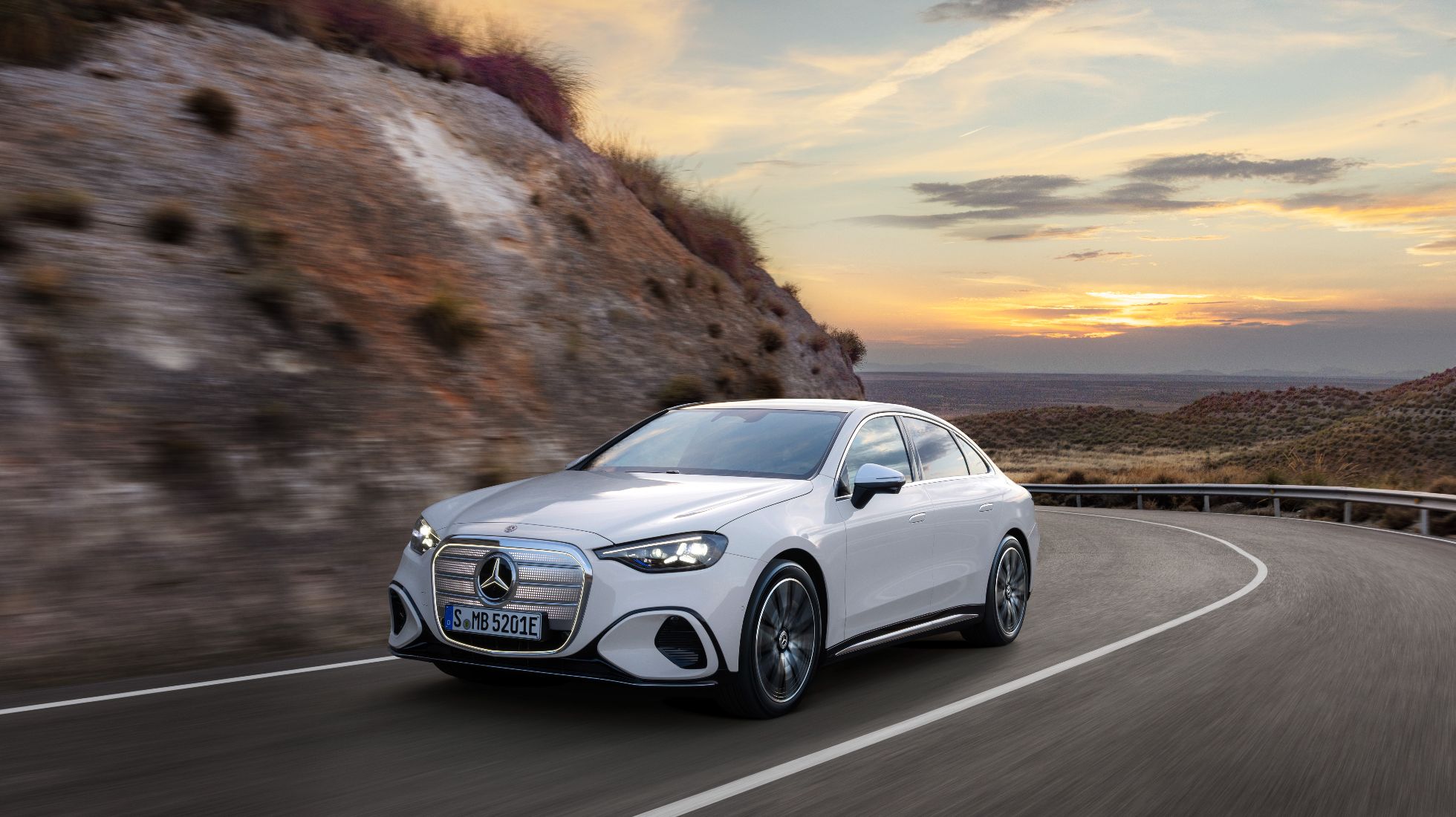 Mercedes-Benz electric C-Class TopGear SA Front