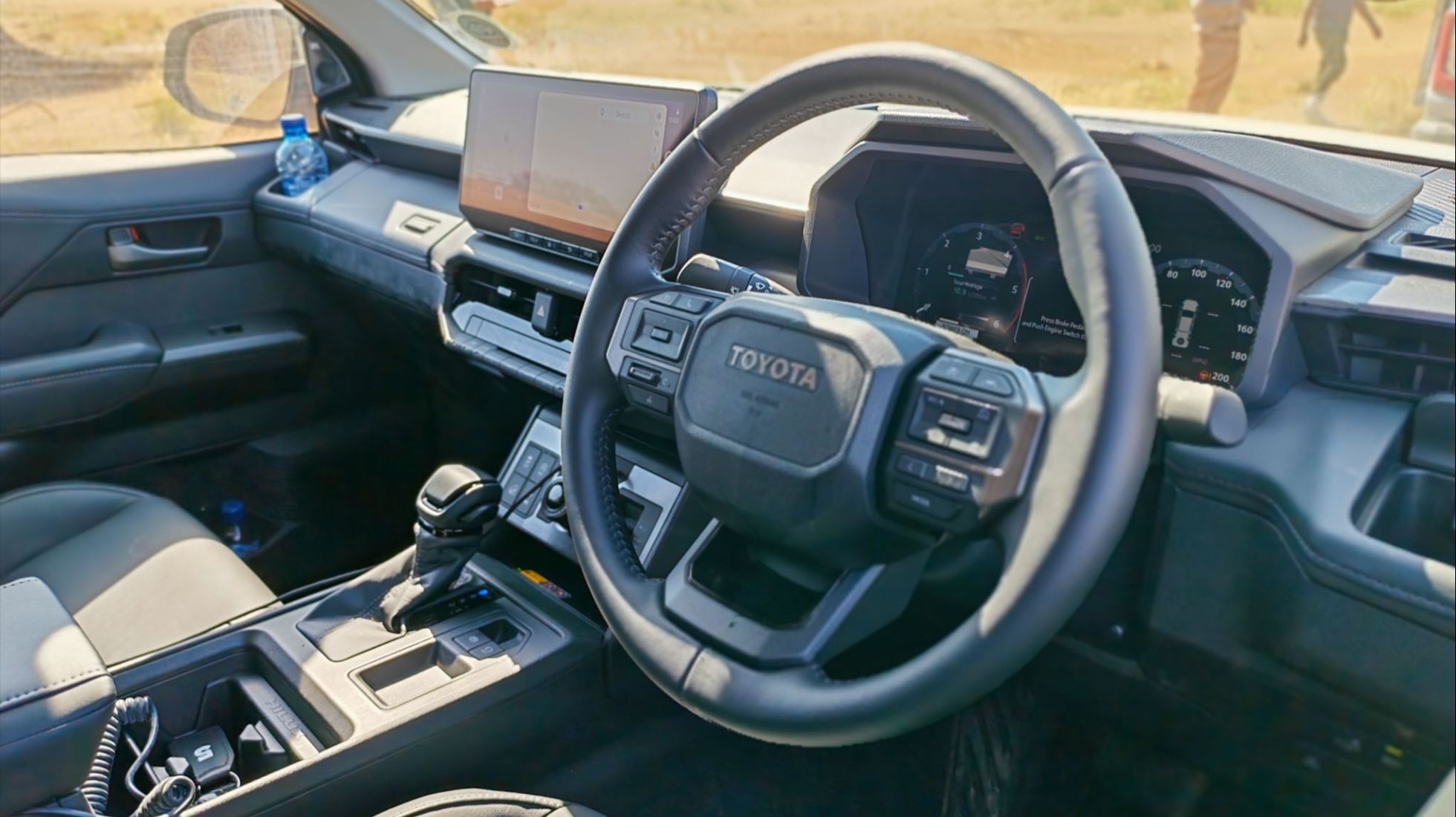 The steering wheel of the Toyota Hilux now partially controls the digitial instrument binnacle, while also featuring cruise control