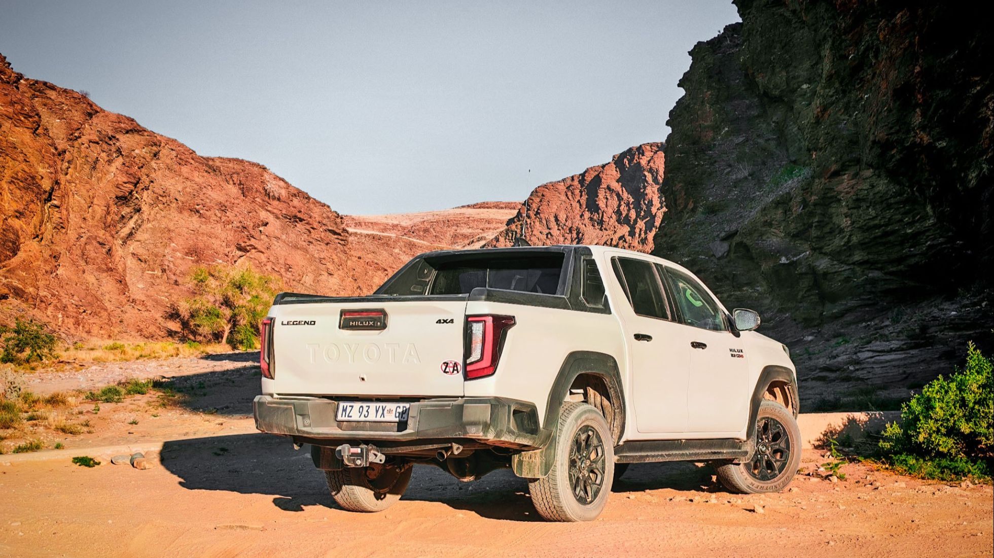Rear view of new Toyota Hilux