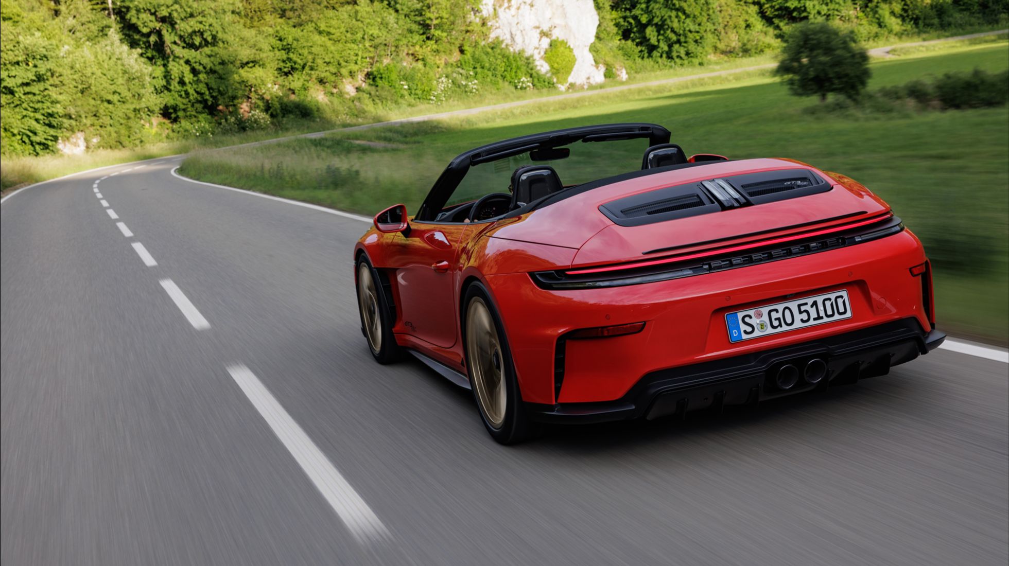 TGSA Porsche 911 GT3 S:C Rear Dynamic Roof open